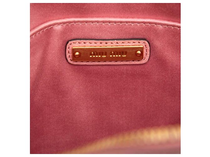 Borsa Camera Miu Miu in pelle di capra Madras rosa - vista 5