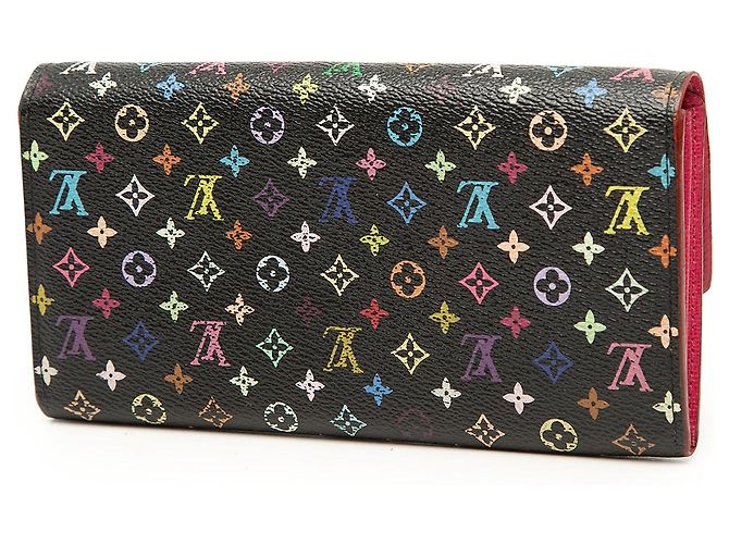 Louis Vuitton Black Monogram Multicolore Sarah Wallet - view 2