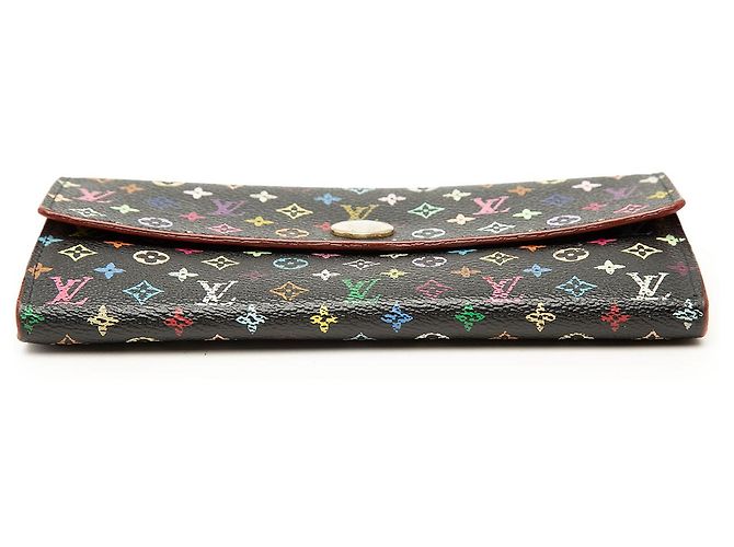 Louis Vuitton Black Monogram Multicolore Sarah Wallet - view 3
