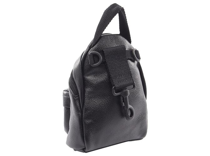 Zaino crossbody oversized mini in pelle nera Balenciaga - vista 2