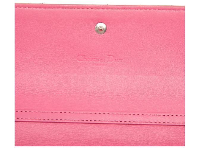 Cartera con cadena Lady Dior de piel charol rosa Cannage de Dior - vista 5