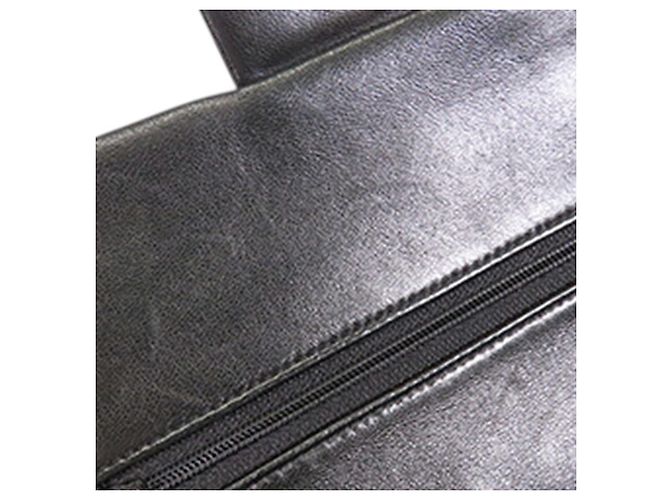 Chanel Black Small Classic Lambskin Double Flap Nero - vista 16