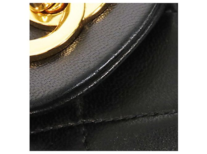 Chanel Black Small Classic Lambskin Double Flap Nero - vista 18
