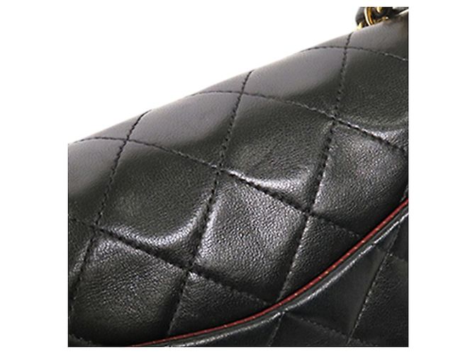 Chanel Black Small Classic Lambskin Double Flap Nero - vista 21