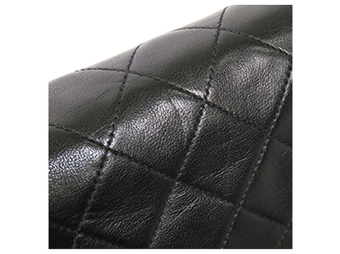 Chanel Black Small Classic Lambskin Double Flap Nero - vista 23