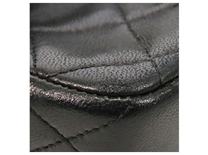 Chanel Black Small Classic Lambskin Double Flap Nero - vista 24