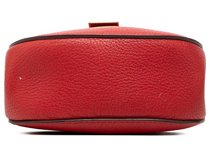 Chloé Red Nano Grained Lambskin Drew Crossbody Rosso - vista 3