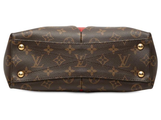 Louis Vuitton Brown Monogram V Tote BB Marrone - vista 3