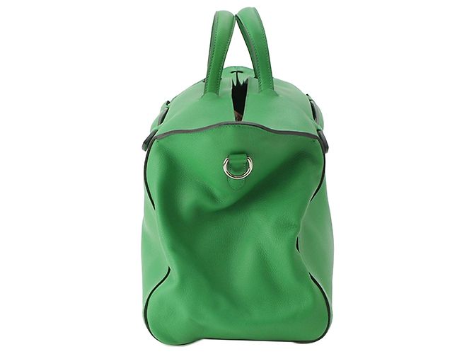 Borsa Hermès Oxer Top Handle in pelle Evercolor Green Verde - vista 4