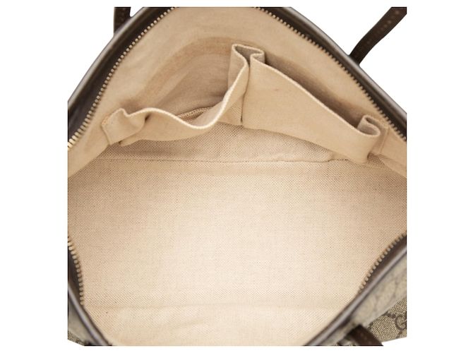 Borsa Tote Convertibile Gucci Beige Small GG Supreme - vista 4