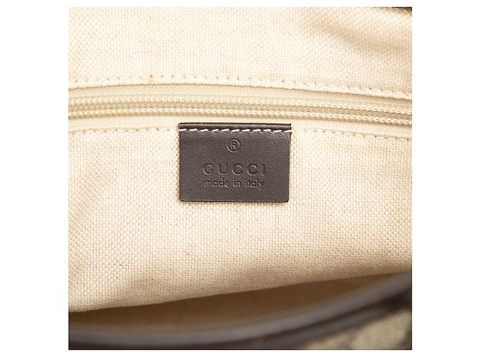 Borsa Tote Convertibile Gucci Beige Small GG Supreme - vista 5