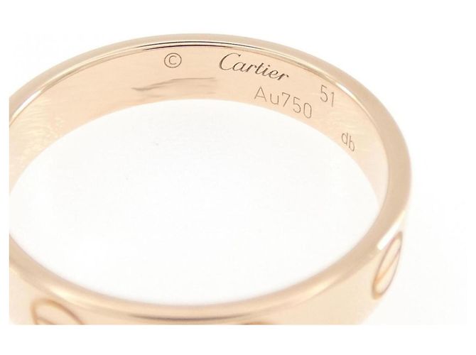 Anello Cartier Mini Love in oro rosa D'oro - vista 3