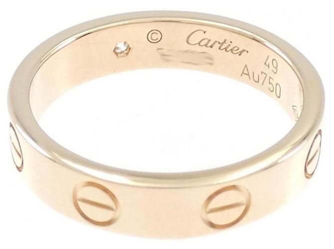 Anello Cartier Mini Love 1P Band Ring D'oro - vista 3