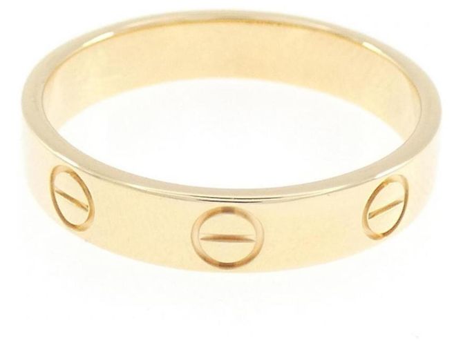 Anello Mini Love Cartier in oro giallo 18K D'oro - vista 2