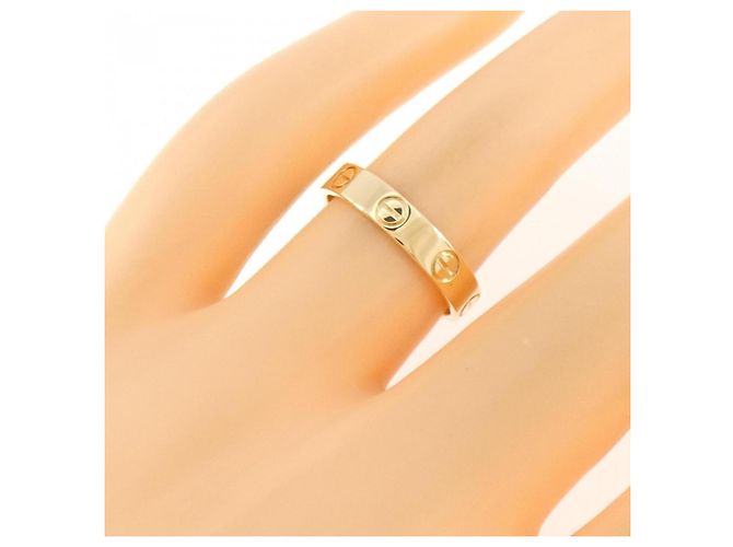 Anello Mini Love Cartier in oro giallo 18K D'oro - vista 4