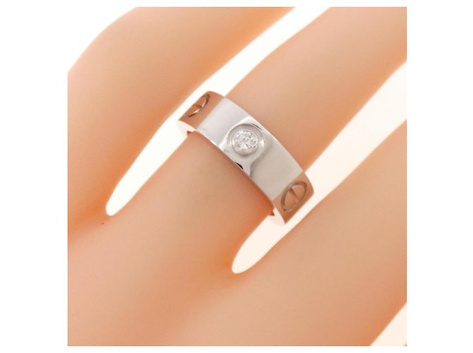Cartier Love Ring mit halbem Diamant Golden - Ansicht 4