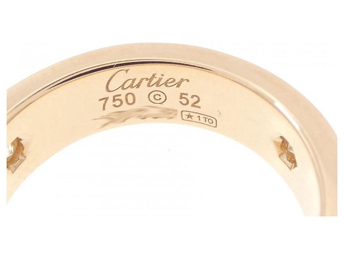 Cartier Love Ring mit halbem Diamantbesatz Golden - Ansicht 3