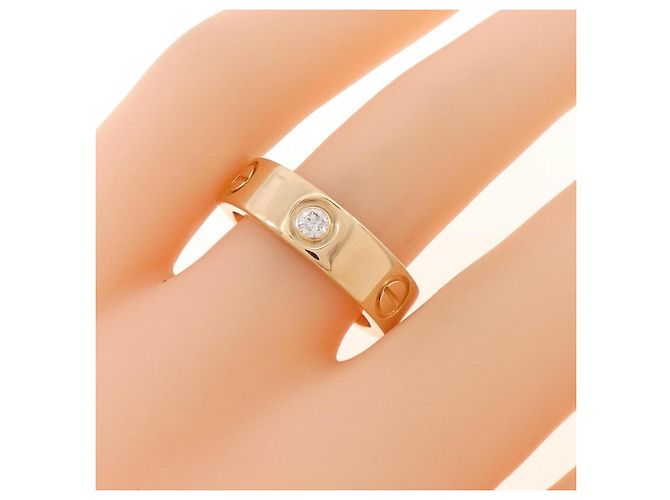 Cartier Love Ring mit halbem Diamantbesatz Golden - Ansicht 4
