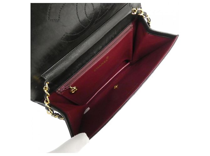 Borsa a tracolla Chanel 03570 in pelle nera Nero - vista 7