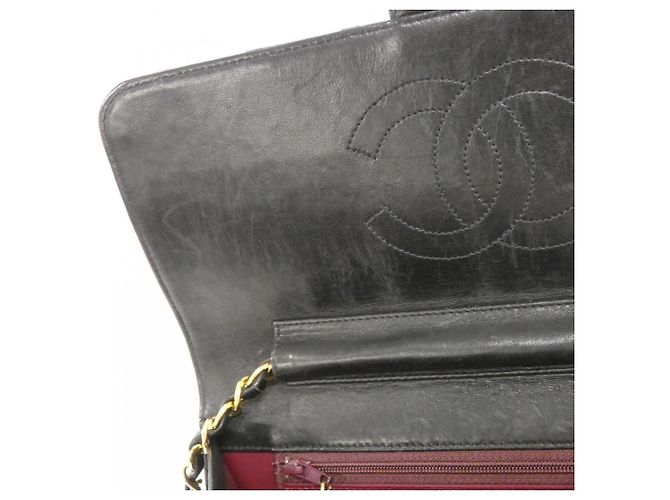 Borsa a tracolla Chanel 03570 in pelle nera Nero - vista 9