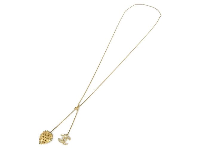 Colar Chanel 15995 Gold Crystal Dourado - vista 2