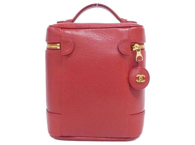 Borsa Chanel 1998 in vitello grana rossa Rosso - vista 2