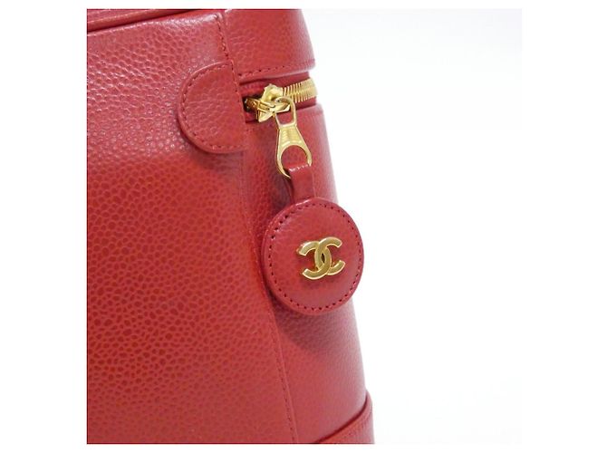 Borsa Chanel 1998 in vitello grana rossa Rosso - vista 5