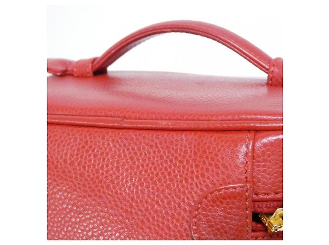 Borsa Chanel 1998 in vitello grana rossa Rosso - vista 6