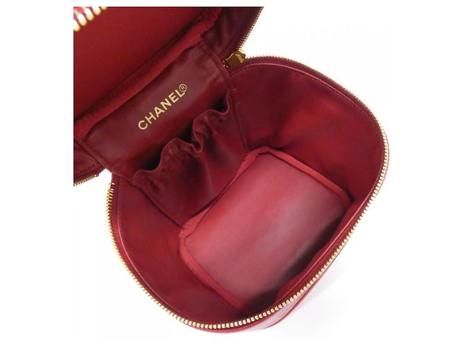 Borsa Chanel 1998 in vitello grana rossa Rosso - vista 8