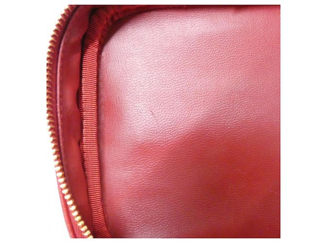 Borsa Chanel 1998 in vitello grana rossa Rosso - vista 9
