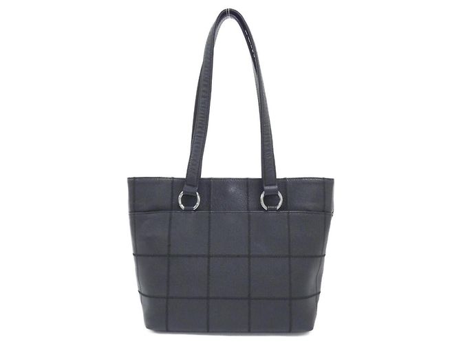 Borsa Chanel 26136 in pelle di vitello grana nera Nero - vista 2