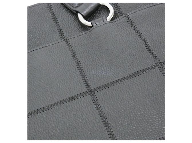 Borsa Chanel 26136 in pelle di vitello grana nera Nero - vista 4