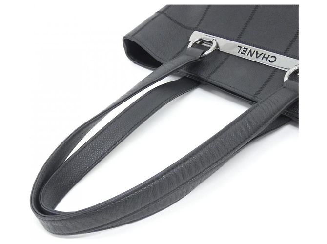 Borsa Chanel 26136 in pelle di vitello grana nera Nero - vista 6