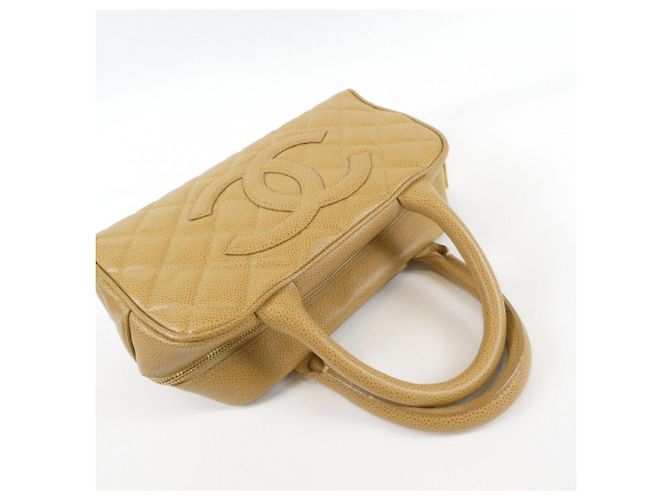 Timeless Borsa Boston Chanel 20996 Beige Sabbia - vista 5