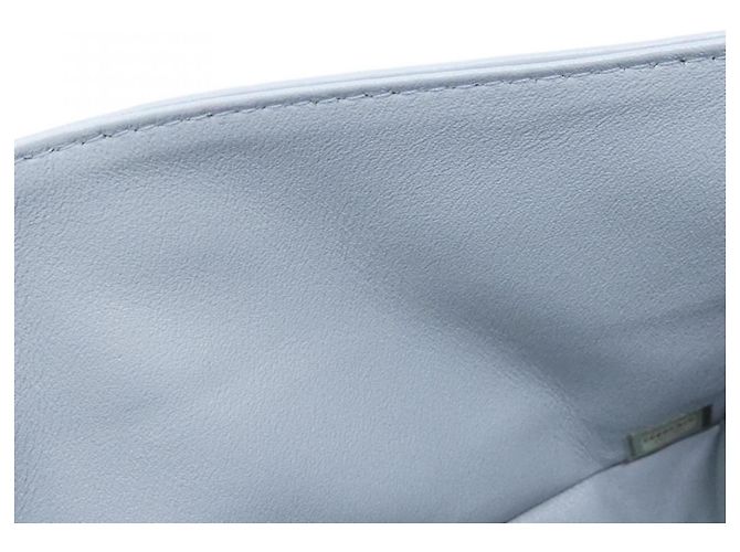 Borsa a tracolla Chanel in vitello azzurro Blu chiaro - vista 7