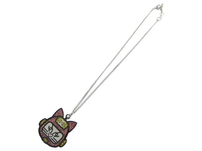 Collana Chanel 89431 Argento Rosa Bianco Giallo - vista 2