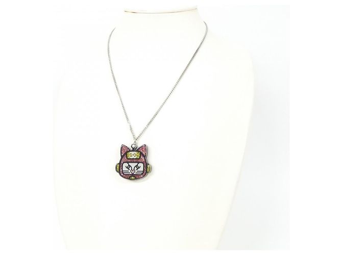 Collana Chanel 89431 Argento Rosa Bianco Giallo - vista 5