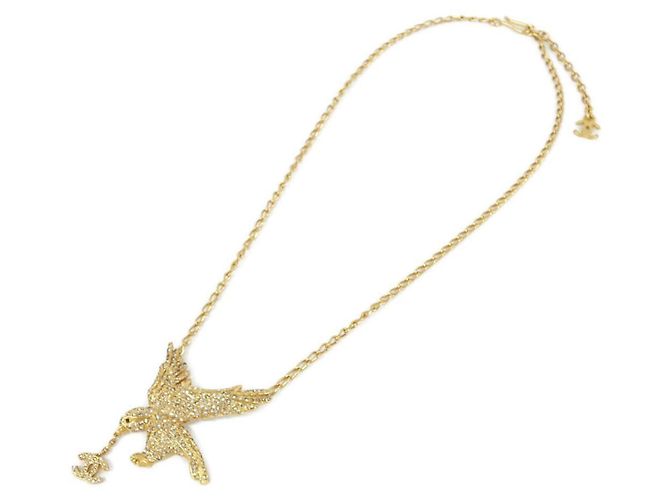 Collana Chanel in cristallo oro e rosso D'oro - vista 2