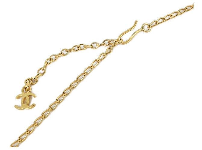 Collana Chanel in cristallo oro e rosso D'oro - vista 4