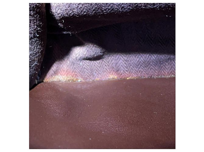 Hermès Borsa Tote Hermes Caravan Horizontal MM Arancione Cioccolato - vista 11
