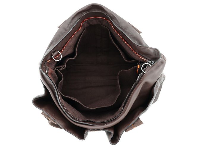 Hermès Borsa Tote Hermes Caravan Horizontal MM Arancione Cioccolato - vista 6