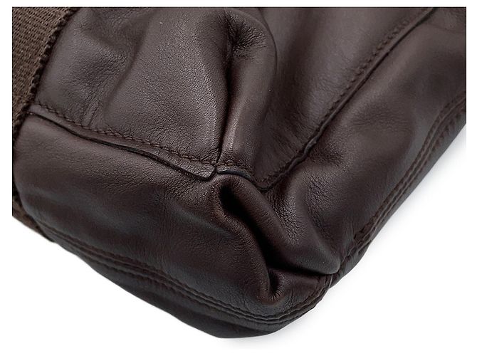 Hermès Borsa Tote Hermes Caravan Horizontal MM Arancione Cioccolato - vista 7