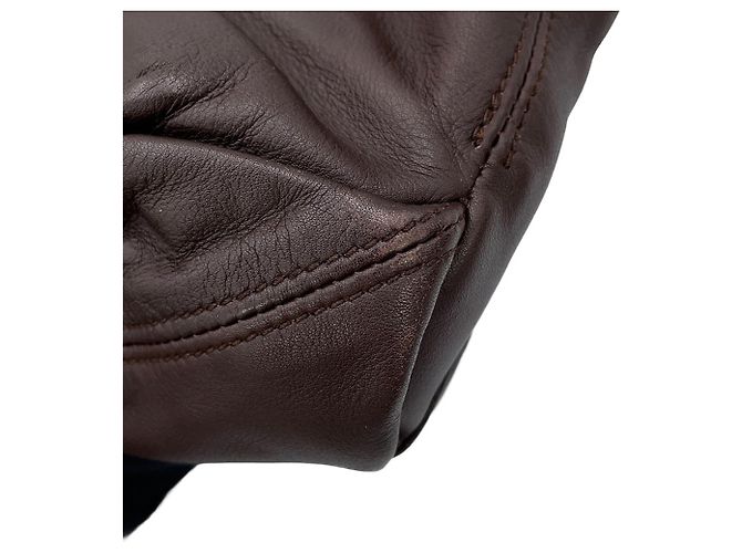 Hermès Borsa Tote Hermes Caravan Horizontal MM Arancione Cioccolato - vista 8
