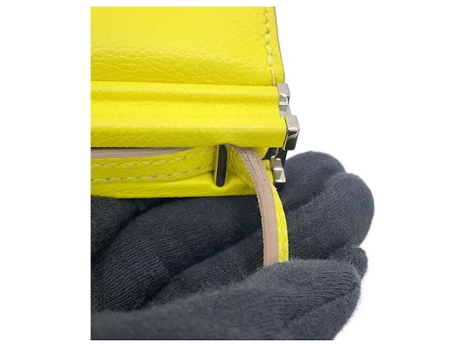 Hermès Borsa a tracolla Hermes Click H 21 Lime Evercolor D'oro - vista 11