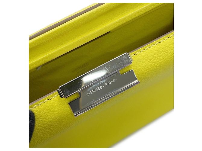 Hermès Borsa a tracolla Hermes Click H 21 Lime Evercolor D'oro - vista 13