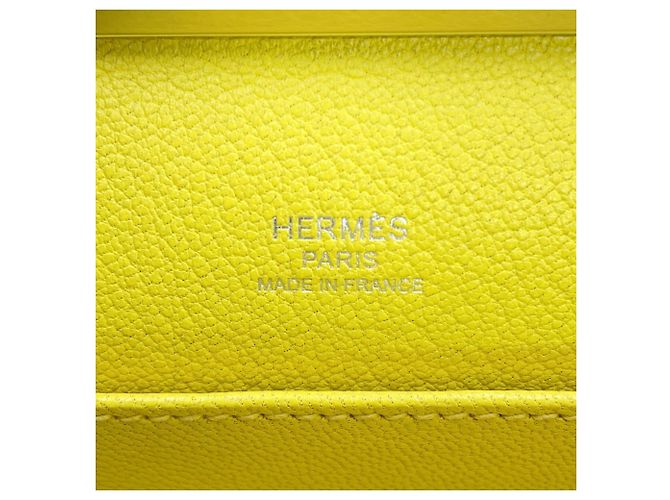 Hermès Borsa a tracolla Hermes Click H 21 Lime Evercolor D'oro - vista 15