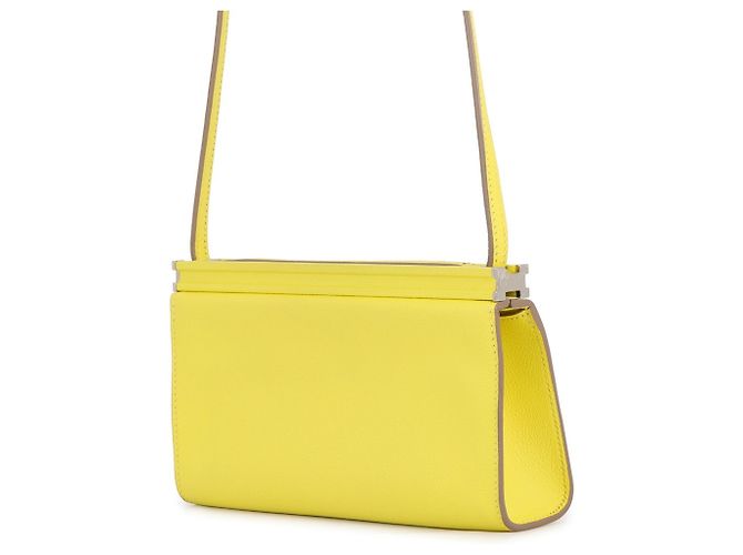 Hermès Borsa a tracolla Hermes Click H 21 Lime Evercolor D'oro - vista 2