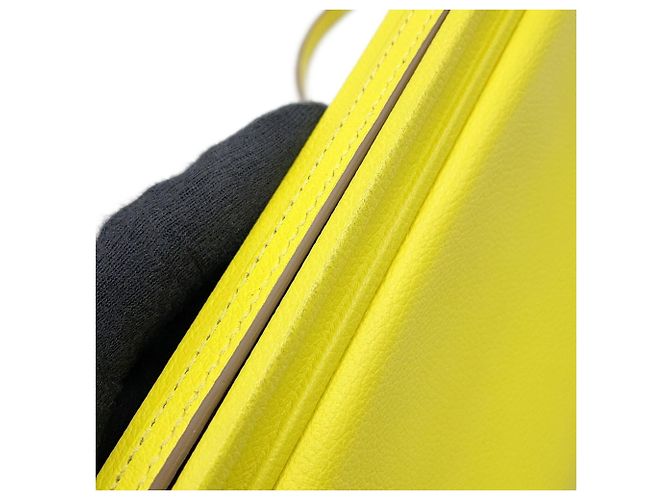 Hermès Borsa a tracolla Hermes Click H 21 Lime Evercolor D'oro - vista 5