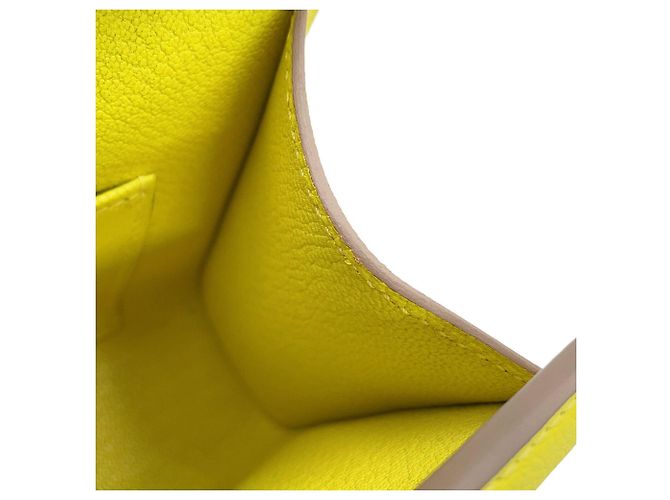 Hermès Borsa a tracolla Hermes Click H 21 Lime Evercolor D'oro - vista 8