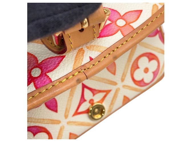 Borsa a mano Louis Vuitton Monogram Tile By the Pool Nano Diane Bianco Monogramma - vista 11